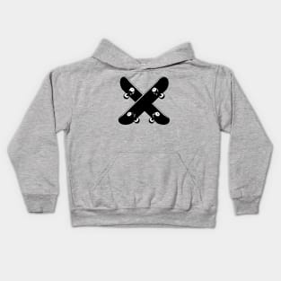 Crossed Skateboards Kids Hoodie